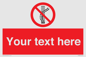 Custom prohibition Do not leave the tow track